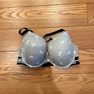 Victoria's Secret Gray Bra with White Accents